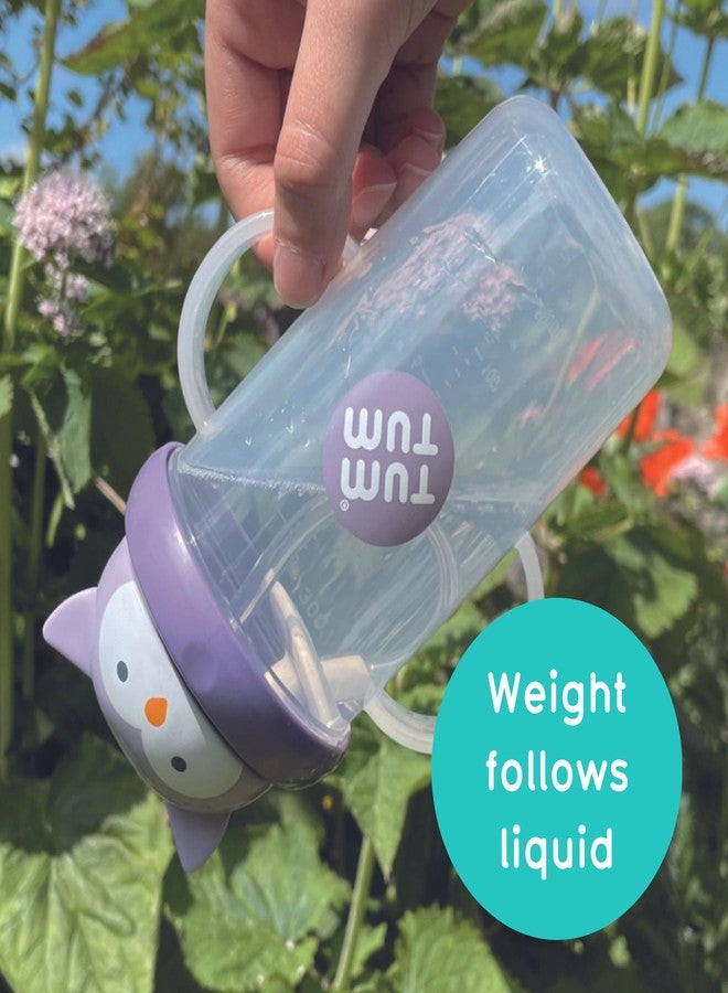 TUM TUM Tippy Up Free Flow Sippy Cup (No Valve), Sippy Cup for Toddlers, BPA Free (Olivia Owl 300ml) - Image 4